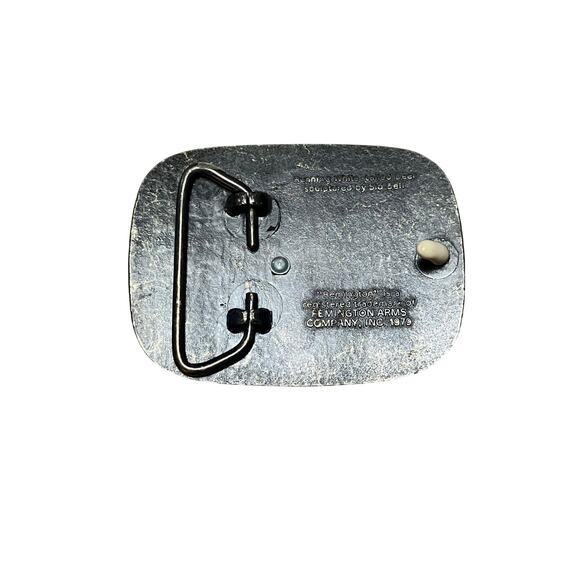 Vintage Remington Running White Tailed Deer 1979 Belt Buckle - Picture 4 of 4